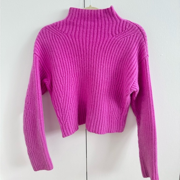 DVF - Diane Von Furstenburg- Pink 100% Cashmere sweater - Picture 1 of 14